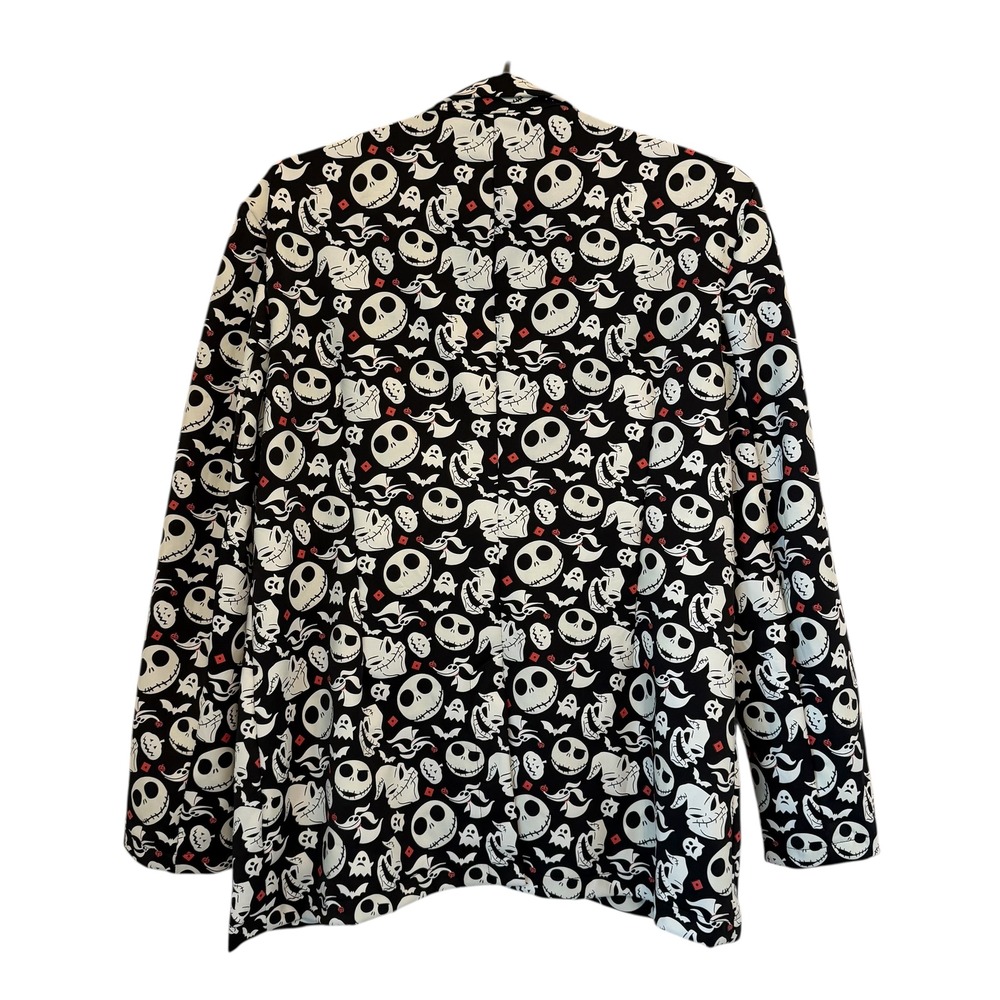 Disney Nightmare Before Christmas Skellington Glow in Dark Jacket Blazer L/XL - Picture 2 of 15